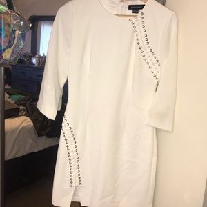 Dress is  too small only worn ONCE on my birthday